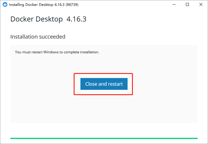 docker安装界面 图二